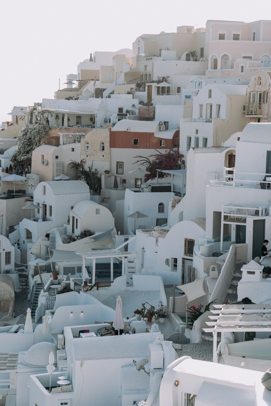 white concrete buildings