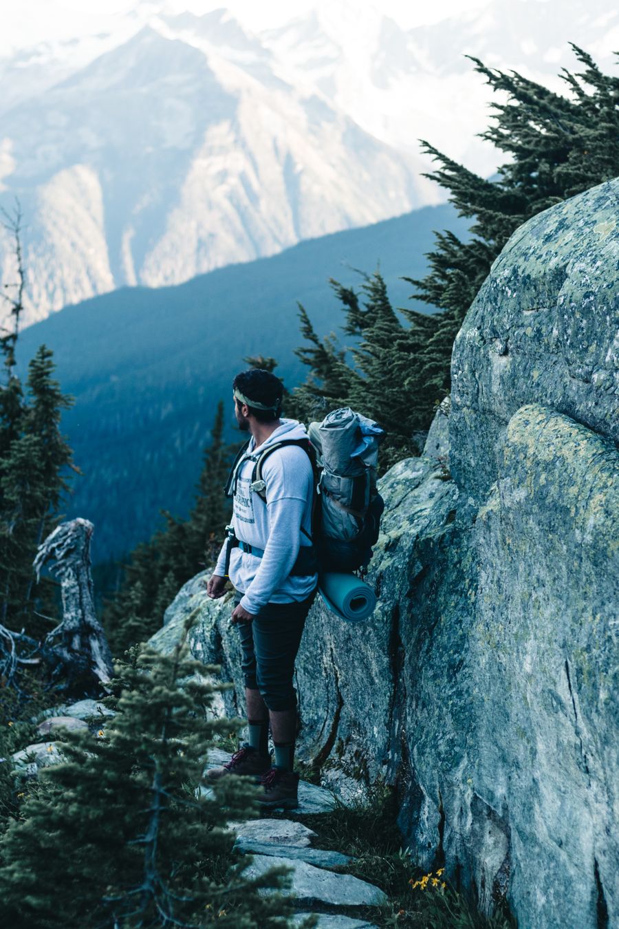 a man standing on the mountain — From What’s My IP?'s answer to checkout is a short, well-lit path.