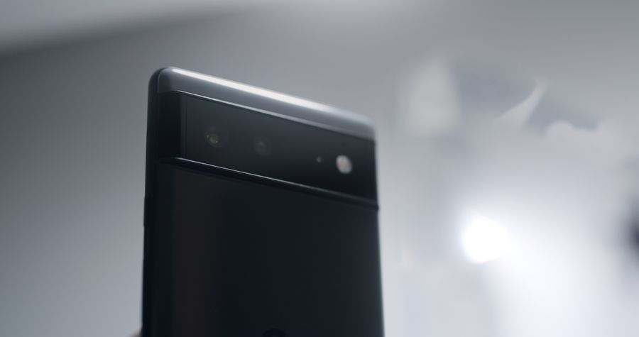 photo of a black phone with cameras