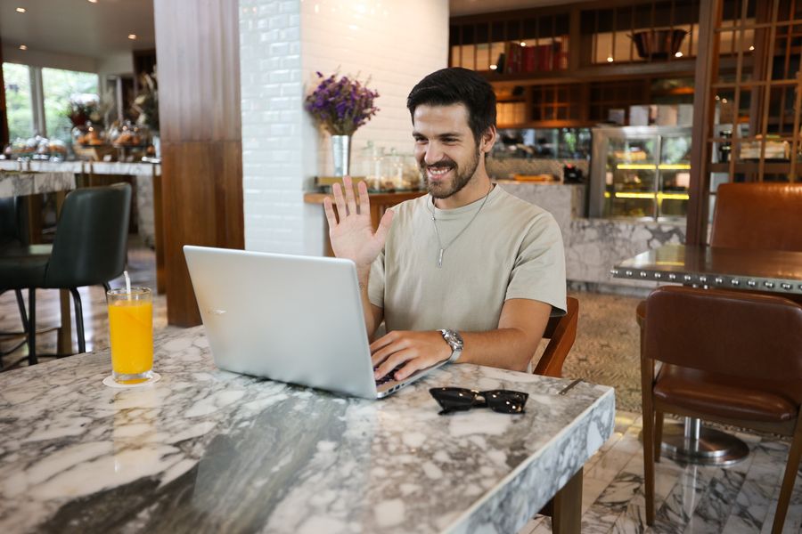 a man using laptop — eSIM Installation Guide: one question, answered well, instead of ten open tabs.