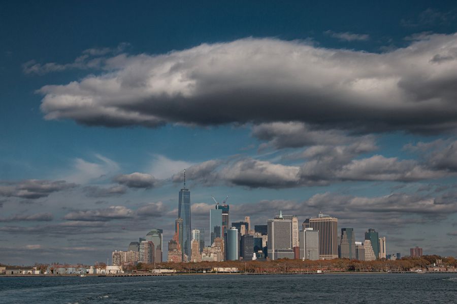 downtown manhattan skyline new york city new york usa