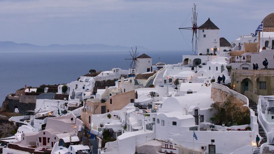 oia village on santorini — Low-Data Alert accepts your trip details and hands back a clear recommendation.