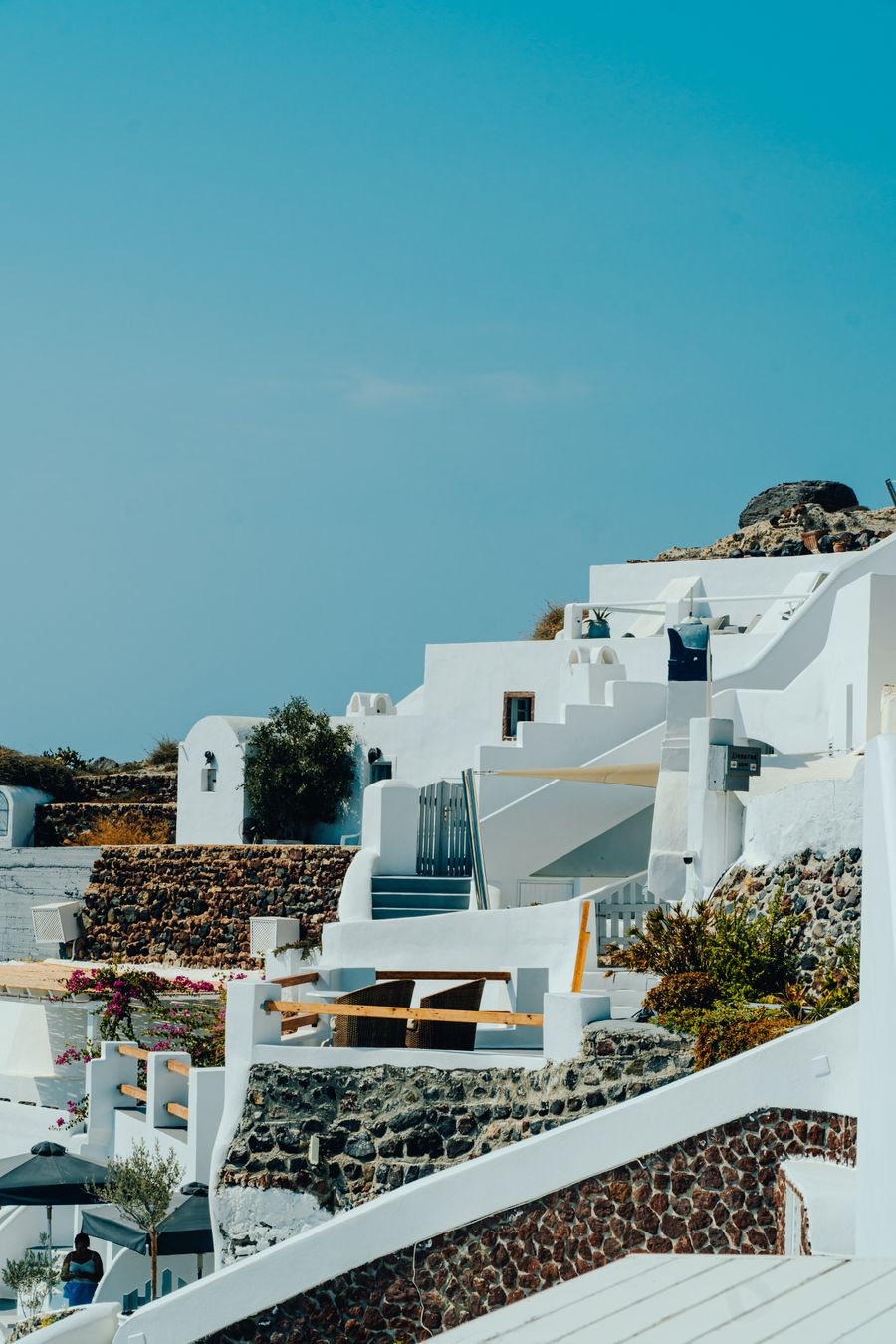 breathtaking summer view of santorini s iconic architecture