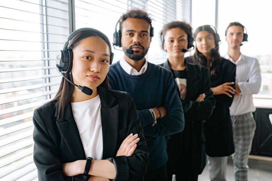 people wearing headsets — Change one input, watch the answer update — exploring options is the point.